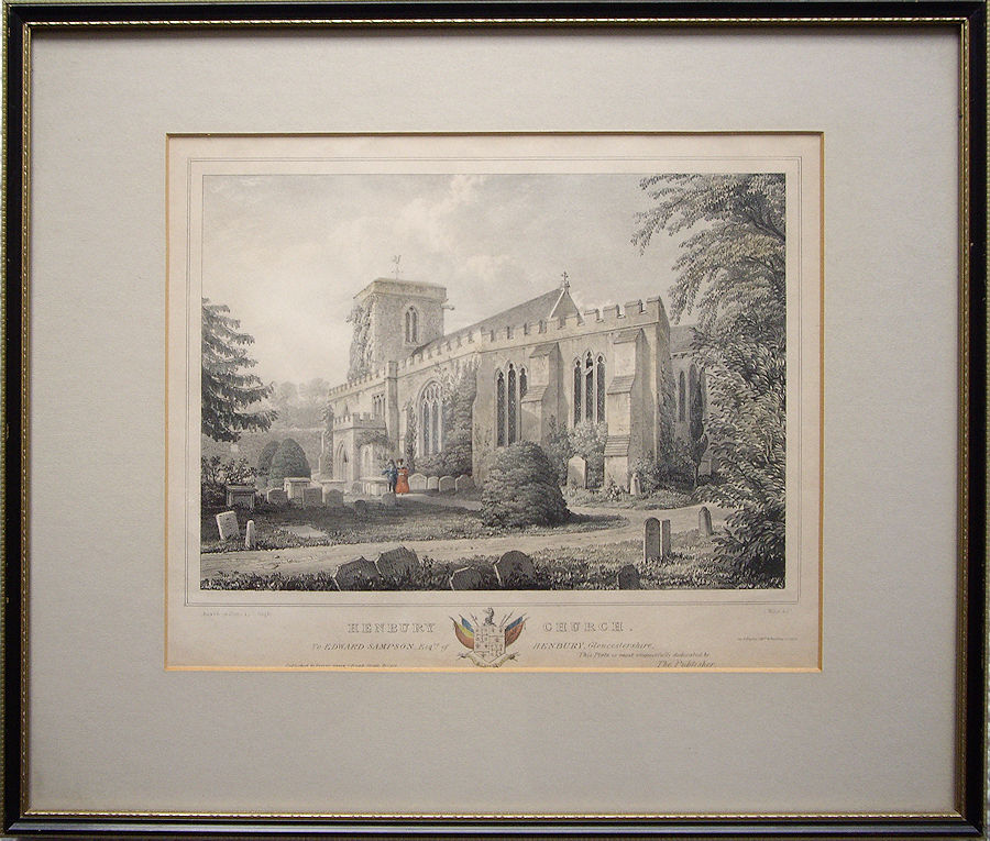 Borders Available Framed Northern England Northumberland Original Antique Engraving Vintage Wall Decor 1817 Newminster Abbey
